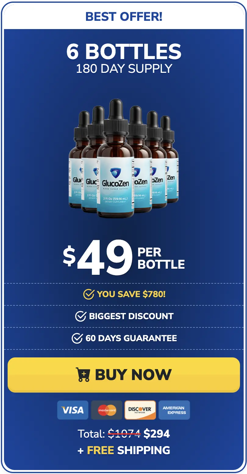 Glucozen 6 bottles